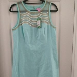 Lilly Pulitzer Tia Shift Pool Blue Size 10